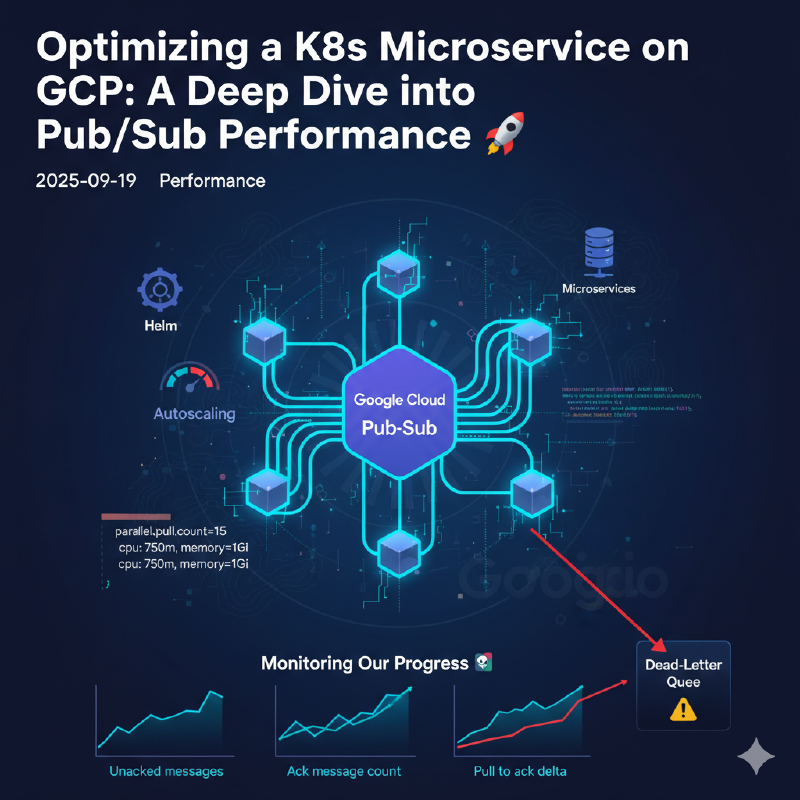Featured image of post Optimizing a K8s Microservice on GCP: A Deep Dive into Pub/Sub Performance 🚀